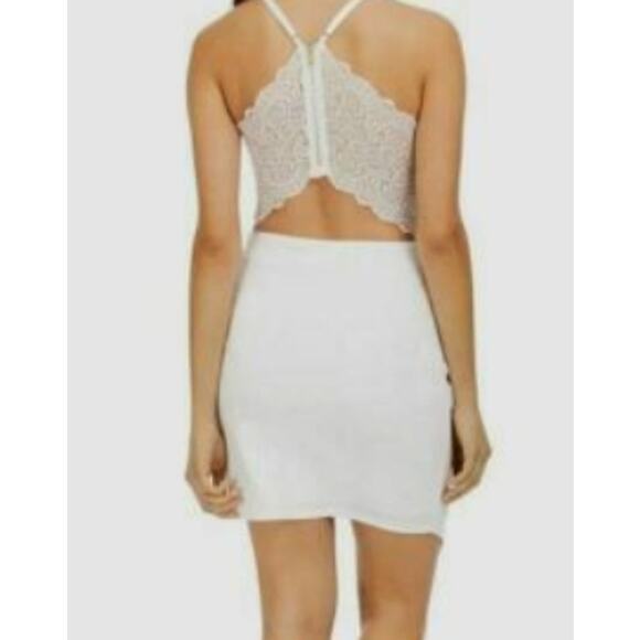 Love Nickie Lew Junior Glitter Scallop Lace Back Dress XS/Extra Small Ivory NWT - Picture 2 of 8